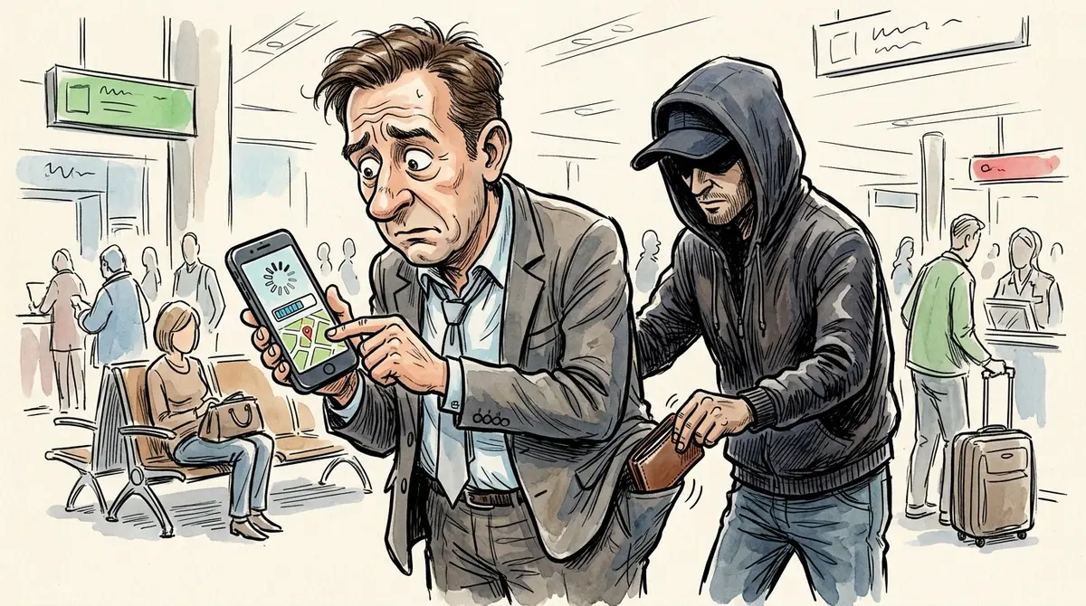 Геолокация по номеру телефона — карикатура о мошенниках-пеленгаторах